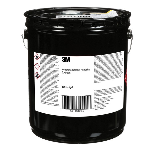 Contact Adhesive, Fast Drying High Performance High Strength, Pail Container, 5 gal Container, Polychloroprene Base