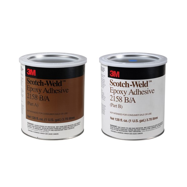 Epoxy Adhesive, 2-Part High Viscosity, Kit Container, 1 gal Container, Epoxy Base