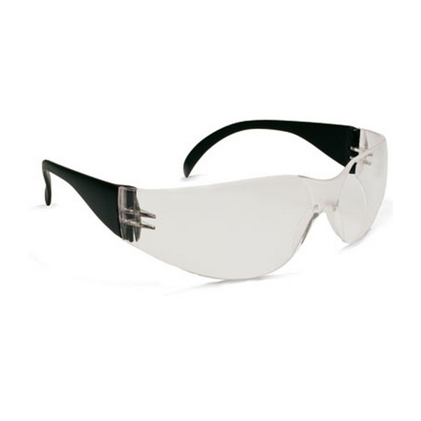 Protective Glasses, Lightweight, Series: Zenon Z12™, Unisex, Universal, Anti-Fog Lens Coating, Clear Lens, Rimless Frame, Black Frame, Polycarbonate Frame, Polycarbonate Lens, 99.9% UV Protection, Flexible Temple