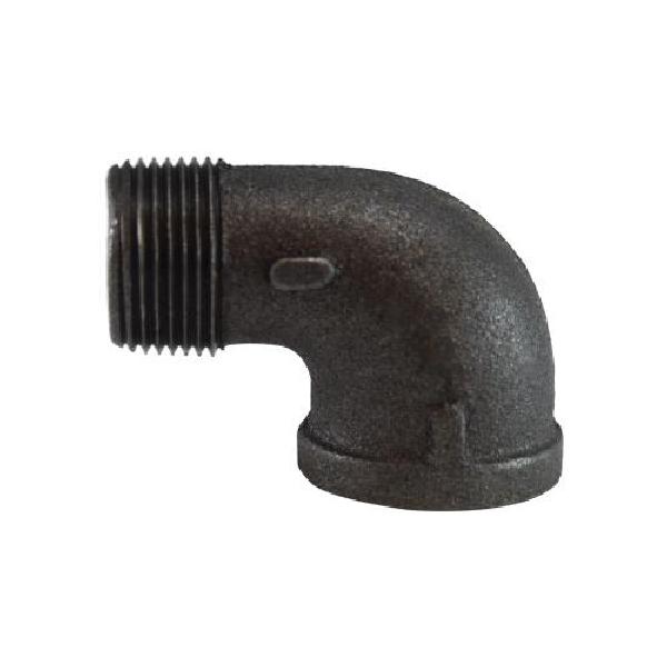 Street Elbow, 90° Elbow Fitting/Connector, 1 Inch Nominal, 300 psi Pressure, Malleable Iron, Black Oxide, Import