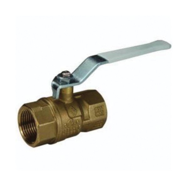 Ball Valve, Series: LFV, 1 Inch Nominal, FNPT End Style, 600 psi WOG, 150 psi WSP Pressure, 366 °F, Full Port, Media: Gas, Oil, Steam and Water, Brass Ball, Brass Body, PTFE Seat/Double O-Ring Softgoods