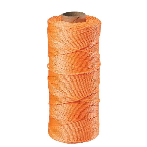 Braided Line Tube, 0.06 in Size, 1000 ft Overall Length, Nylon, Orange