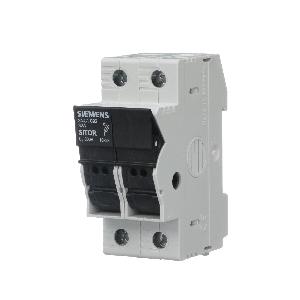 Fuse Holder, 600 VAC, 30 A, 2 Pole, Class: CC, DIN Rail Mount, For Use With: 10.3 x 38.1 in Fuse Links, Ceramic/Plastic, 85 mm H x 36 mm W x 65 mm D