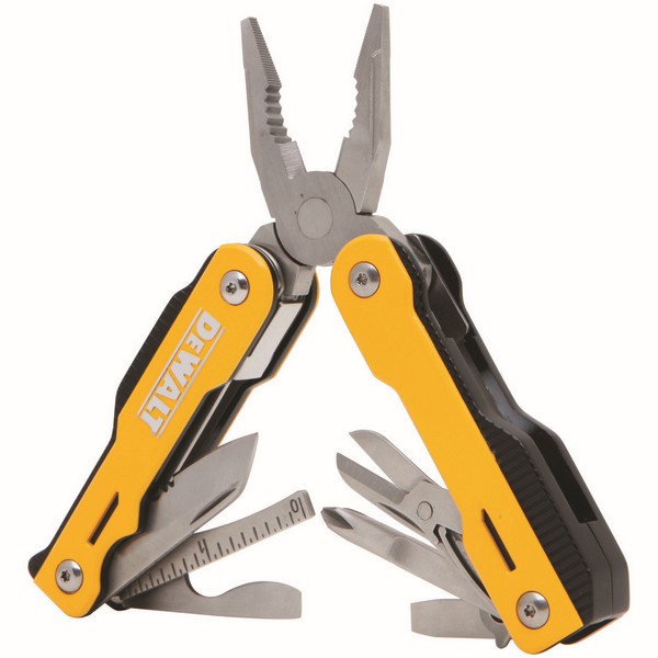 Multi-Tool, 16-in-1, 16 Tools, Plier Main Tool Style, 16 Functions, Spring Loaded Pliers, Spring Loaded Needle Nose Pliers, Spring Loaded Wire Cutter, Knife Blade, Serrated Knife Blade, Scissors, Wood/Metal File, Wire Stripper, Phillips® Screwdriver,
