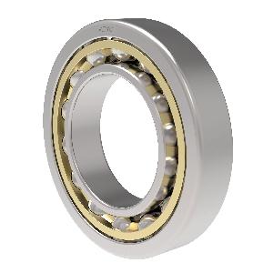 Angular Contact Bearing, 100 mm Bore, 215 mm Outside Diameter, 1 Row, 47 mm Width, 40° Contact Angle, Open Closure, 210 kN Dynamic/148 kN Static Load, High Carbon Chrome Steel Bearing, Machined Brass Cage