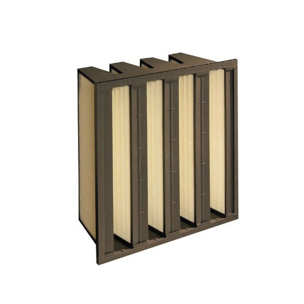 Minipleat V-Cell Filter, Series: DuraMAX™ 4vS, 12 in Width, 12 in Depth, 24 in Height, MERV: MERV 15, Plastic, 0.95 Efficiency, Synthetic Fiber Media, Domestic