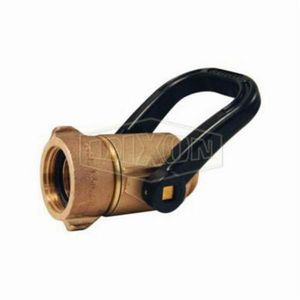 Ball Shut-Off Nozzle, 1-1/2 Inch Inlet, Cast Brass Body, For Use With: Water, NPSH Thread, 200 psi Maximum, 4-3/4 Inch Length Dimensions