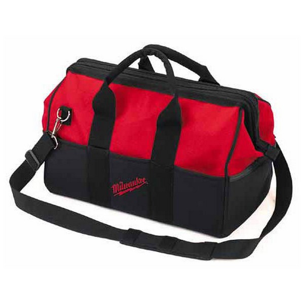 Contractor's Bag, Soft Sided, 17 in L x 9 in W x 10 in H Outside, 600 Denier, 33 Compartments, Dual/Shoulder Strap Handle