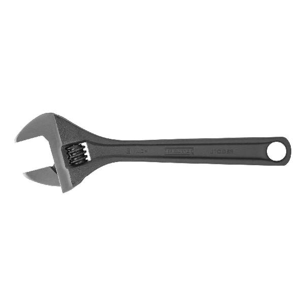 Wrench, Non-Insulated Standard, Adjustable Wrench, 1-1/8 in Wrench Opening, 8-5/32 in Overall Length, 1-7/32 in Jaw Width, Alloy Steel Jaw, Ergonomic/Plain Grip Handle, Alloy Steel Body, Tether Ready: Yes, Specifications Met: ASME B107.106, Measureme