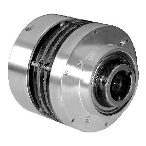 Shaft Mounted Friction Clutch, Air Actuated/Spring Return Open, 2110 in-lb Static Torque, 2.399 cu-in New/4.516 cu-in Worn Out Air Volume, 250 RPM Maximum, 80 psi Maximum, 1-1/4 in Bore, Machined Aluminum, 4.56 in OD x 5.02 in L Dimensions