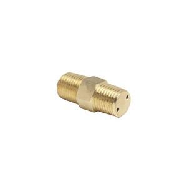 Spray Nozzle, For Use With: Oil Mist Generator, 9/16 in Hex, 1/4 in Male NPTF Inlet/Outlet, 0.62 cfm at 20 in H2O, Brass, 1-3/8 in L