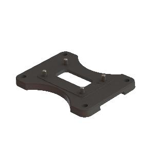 Bos Up Mounting Base Kit, Universal, For Use With: 210 Series Model 211, 212, 214, 215 Single Reduction Worm Gear Reducer, Cast Iron