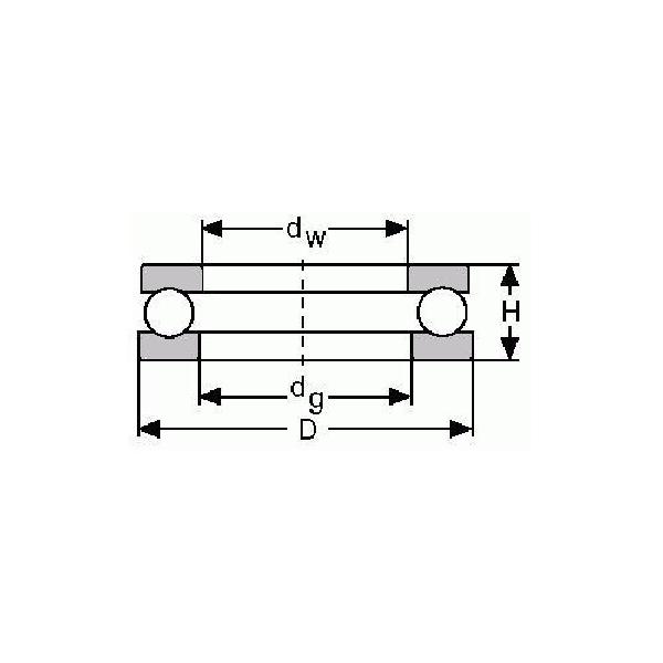 Thrust Bearing, Ball, 70 mm Bore, 103 mm Outside Diameter, 1 Rows, 27 mm Width, Single Thrust Direction