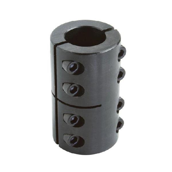 Clamping Coupling, 2-Piece Industry Standard, Series: 2MISCC, 6 mm Bore, 18 mm OD, 30 mm Overall Length, 18 in-lb Torque, Steel, Black Oxide