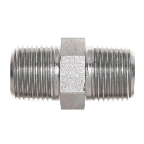 Hydraulic Flange Adapter, SAE to SAE, Series: G60, 7/16-20 Nominal, Male 37° JIC Flare End Style, 6000 PSI Pressure, Steel