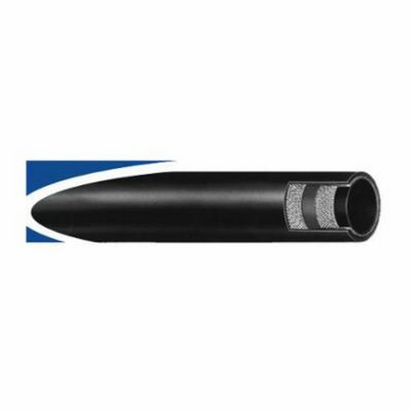 Suction and Discharge Hose, 3 in Nominal, 3.58 in OD, 100 ft Length, 150 psi Working, -32 to 82 deg C, Plioflex® Synthetic Rubber Tube/Cover, Wrapped, Black