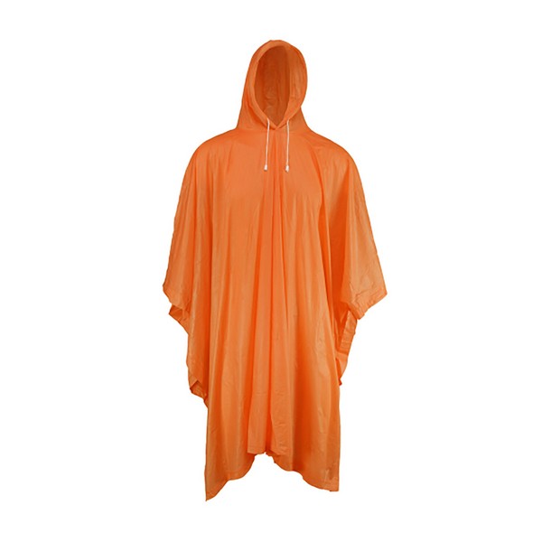 Poncho, 1-Ply, Series: 49102, Universal, 40 in Length, Orange, 10 mil PVC