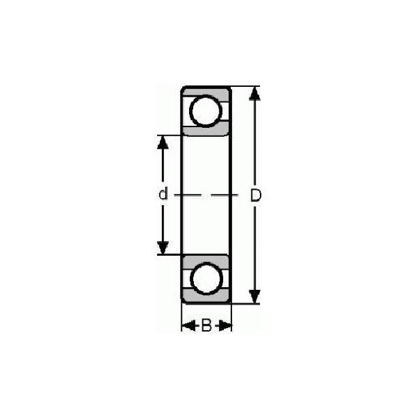 Ball Bearing, Deep Groove, 95 mm Bore, 200 mm Outside Diameter, 45 mm Width, Open Closure
