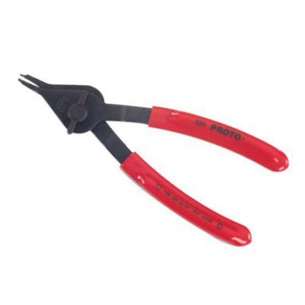 Retaining Ring-Clip Plier, Convertible External Internal, Straight Jaw, 0.09 in Jaw, Alloy Steel Jaw, 9 in Overall Length