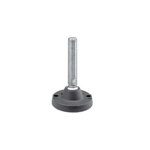 Articulating Leveler, Heavy Duty, Series: 520-T, 1-8 Stem Thread, +/-2° Articulating Stem, 7000 lb Static Load, 4.84 Inch Diameter x 7.45 Inch Length