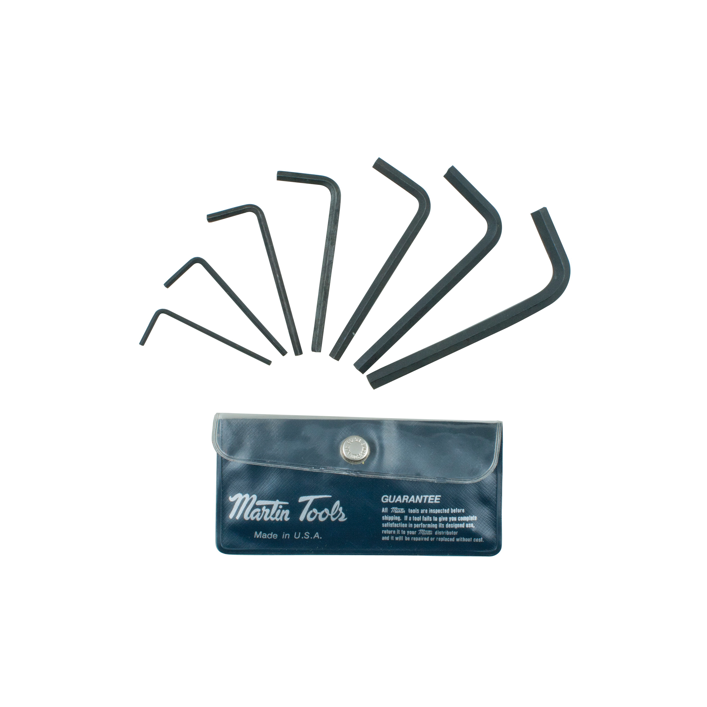 Hex Key Wrench Set, Series: Short Arm, 7 Piece, For Use With: 6 Point Socket (Allen) Head Fasteners, Steel