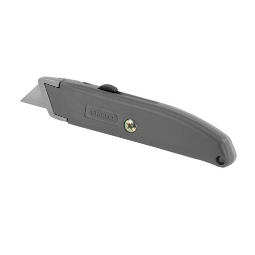 Utility Knife, 2-7/16 in Blade Length, Retractable Blade, Steel Blade, 1 Number of Blade Included, Slip Resistant/Textured Handle, 6-1/8 in L Handle