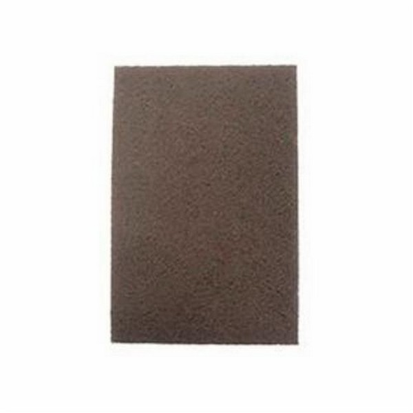 Hand Pad, Industrial Grade, 9 in Length, 6 in, 100 to 150 Grit, Medium Grade, Aluminum Oxide Abrasive, Maroon Pad Color, Applicable Materials: Stainless Steel