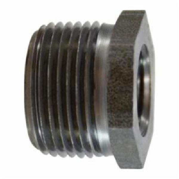 Hex Bushing, Bushing Fitting/Connector, 1 x 1/4 Inch Nominal, MNPT x FNPT End Style, 1.31 Inch Hex, 1 Inch Length, Steel, Black Oxide, Domestic/Import: Domestic