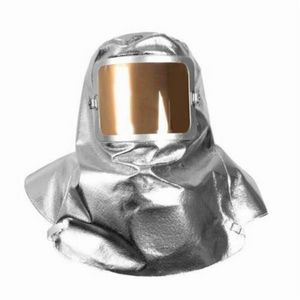 Aluminized Hood, Deluxe, Universal, Silver, Aluminized OPF/Para-Aramid, 19 Oz Fabric Weight