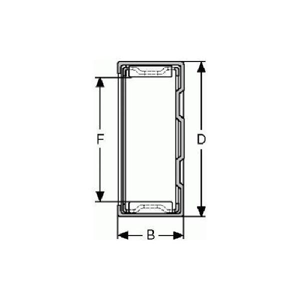 Roller Bearing, Closed End, Series: BK, 10 mm Bore, 14 mm Outside Diameter, 1 Rows, 12 mm Width, 5.39 kN Dynamic, 6.95 kN Static Load, 18000 RPM Reference, 20000 RPM Limiting Maximum