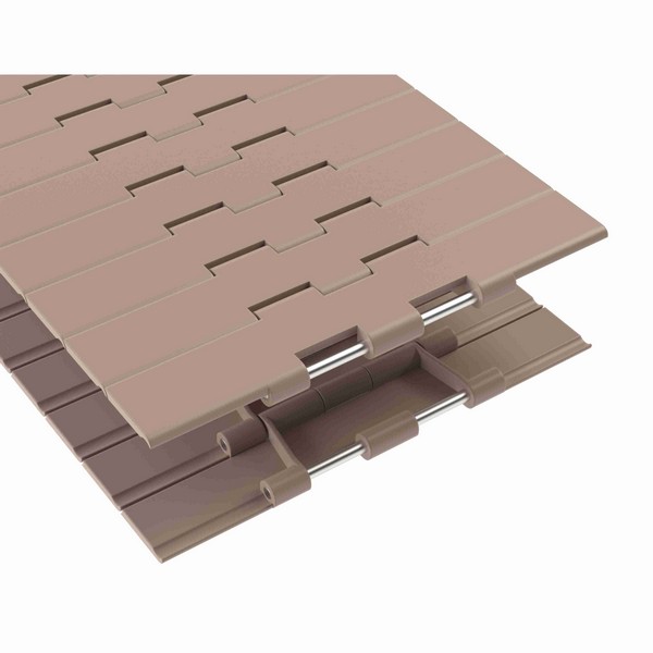 Flat Top Conveyor Chain, 1-Piece Straight Running, Series: 821, 1-1/2 in Pitch, 1/4 in Pin Diameter, 5.38 in Pin Length, 7-1/2 in Plate Width, 0.19 in Plate Thickness, 1-1/2 in Minimum Back-Flex Radius, 625 lb Tensile Strength, 10 ft Overal