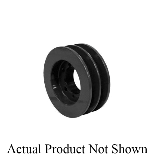 QD Sheave, A/B Section, 2-Groove, 8.35 Inch Outside Diameter, 7.6/8 Inch Pitch, 1-3/4 Inch Face Width, SK Bushing, Cast Iron