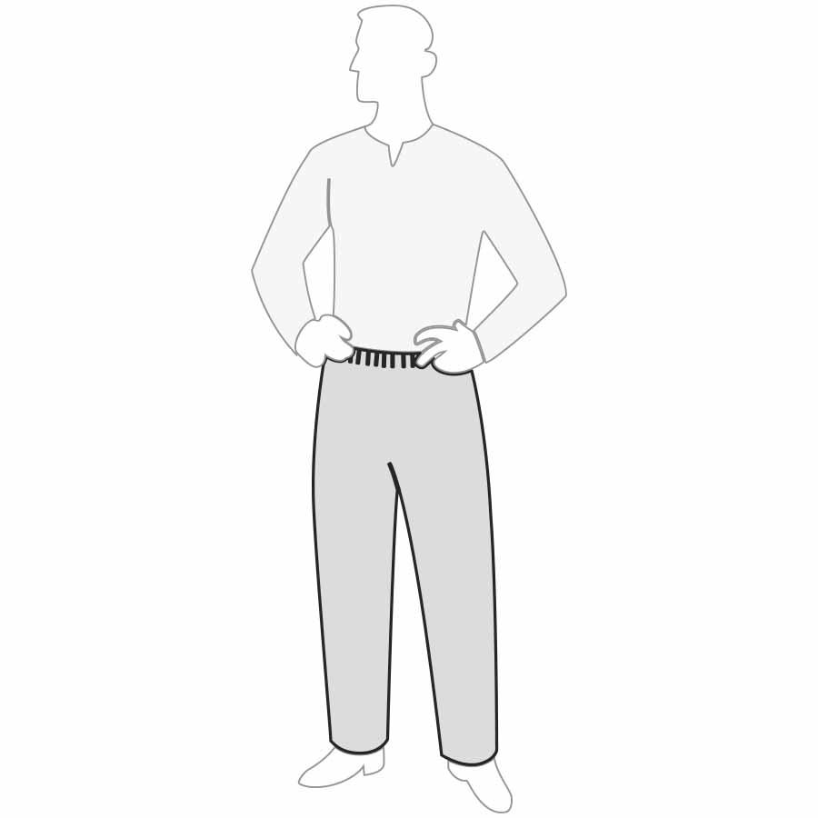 Pants, Series: 18350, White, Micro-Porous Film Over Spunbonded Polypropylene