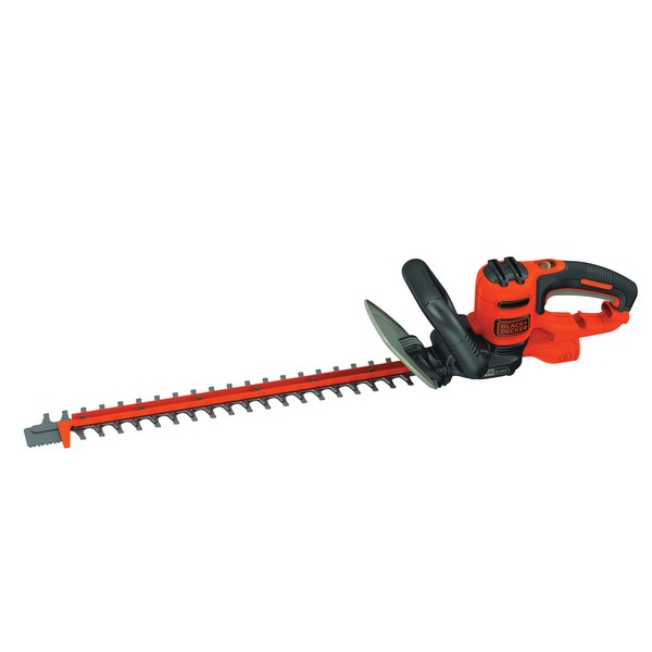 Hedge Trimmer, Electric, Cutting Capacity: 3/4 Inch, 22 Inch Length Blade, Dual Action Blade, Hardened Steel Blade, 120 VAC, Plastic Housing Material, Full Wraparound Handle, Lock-Off Switch Control