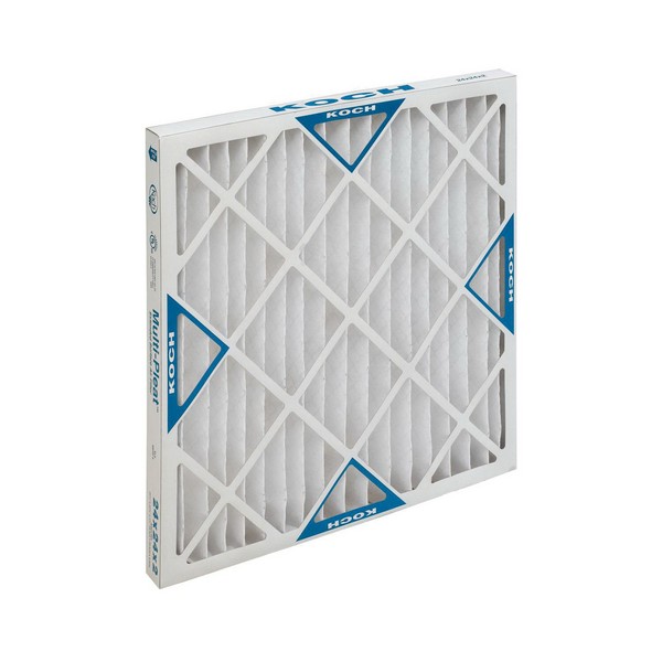 Extended Surface Pleated Panel Air Filter, 18 Inch Width, 1 Inch Depth, 20 Inch Height, MERV 8, Synthetic Fiber