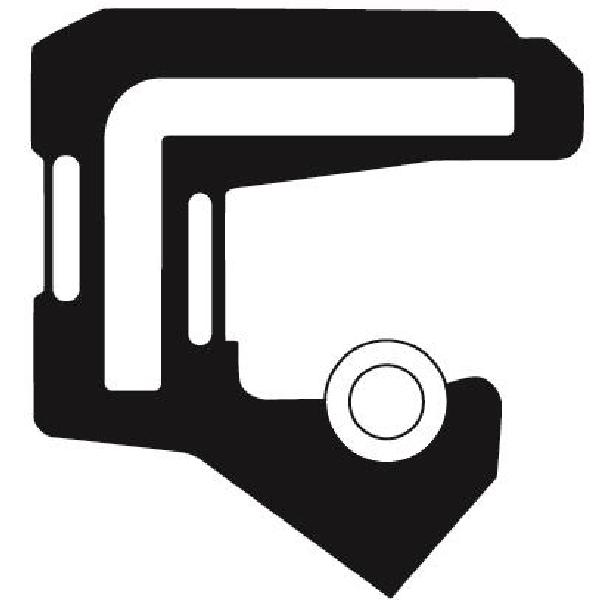 Oil Seal, Metric Single-Lip Small Bore, 85 mm Inside Diameter, 120 mm Outside Diameter, 12 mm Width, RLS35 Cross Section, Nitrile Lip