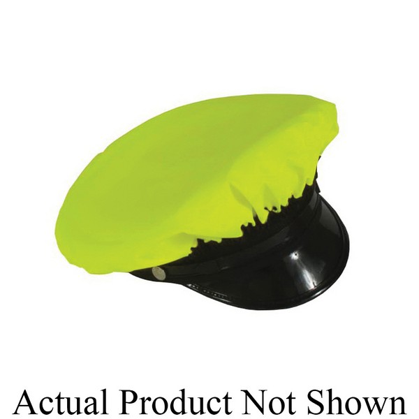 Cap Cover, Series: 475 Duty Series, Universal Size, Yellow, Nylon/Polyurethane, Snap Closure, For Use With: Detachable Cape and 8-Point Police Cap