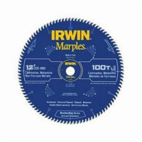 Woodworking Circular Saw Blade, Series: Woodworking, 12 in Diameter, 1 in Arbor, TCG Teeth, 100 Teeth, 5 deg Tooth Angle, 7000 RPM Maximum, 0.098 in Kerf, Carbide Cutting Edge, Carbide Blade, Non-Stick Coated, Applicable Materials: Hardwood, Laminate