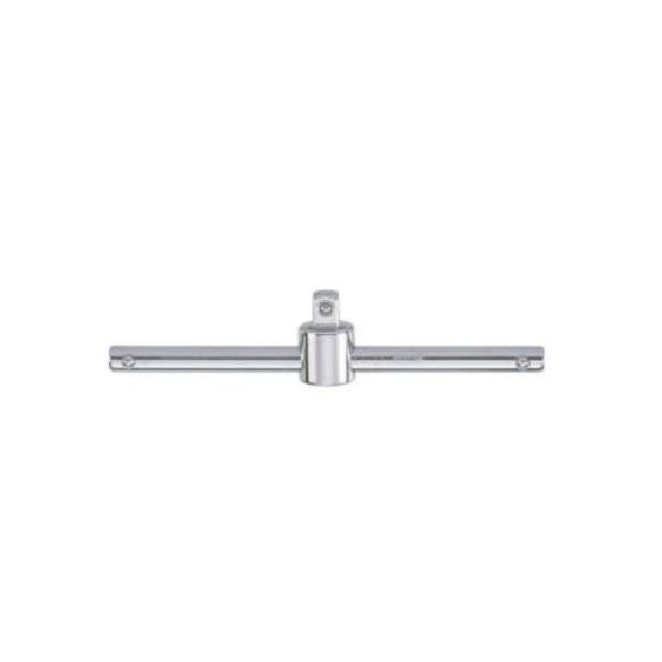 T-Handle, Sliding, 1/4 in Drive, Vanadium Steel, Polished Chrome, 6-11/16 in L Dimensions