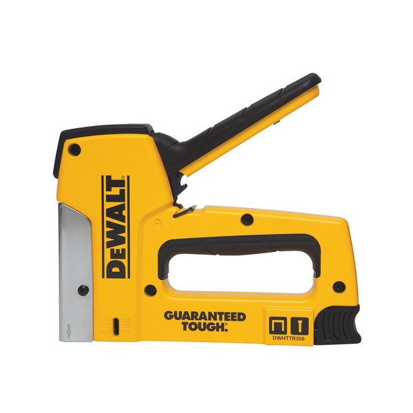 Staple and Brad Tacker, Heavy Duty, Narrow Crown, 27/64 in Crown Width, 1/4 to 9/16 in Leg Length, 100 Staples, 4-1/4 in Overall Length, Manual Type of Power, Die Cast Aluminum
