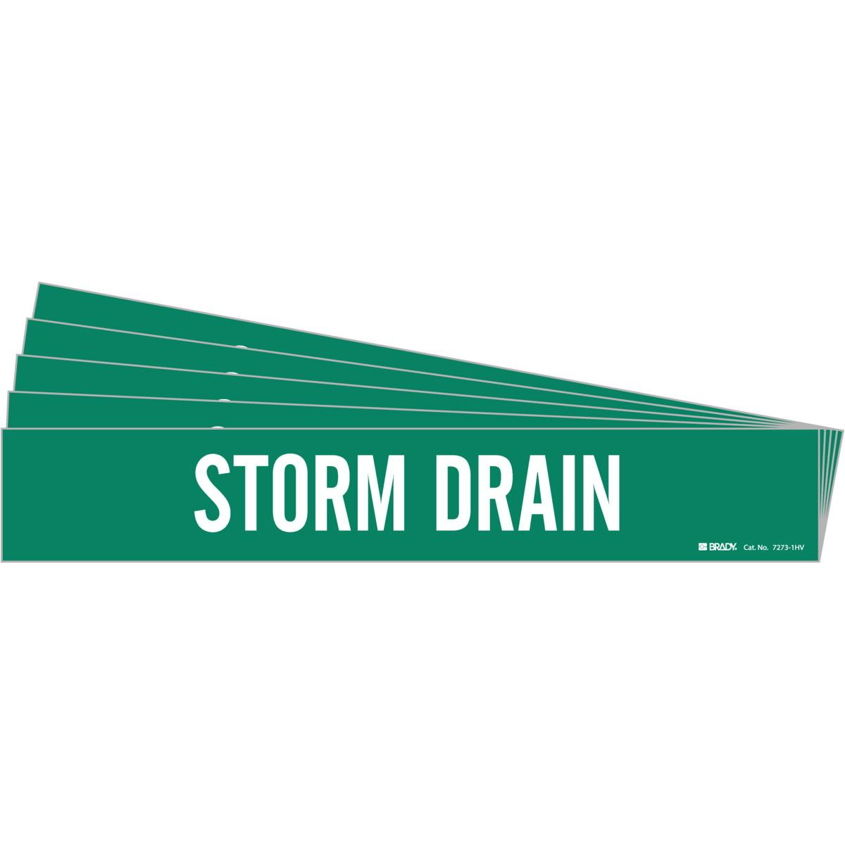 Blank Pipe Marker, 28 Style, Green Legend/Background, Fits Pipe Diameter: <=0.75 Inch, 0.5 Inch Height, 2.25 Inch Width, Vinyl, Self-Adhesive Mounting, 28 Markers per Card