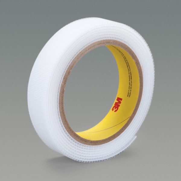 Hook Fastener Tape, Non-Adhesive Reclosable, 50 Yard Length, 1 Inch Width, 0.15 Inch Thickness Engaged, White, Woven Nylon Backing, 200 °F Maximum Operating, Resistance Properties: Flame