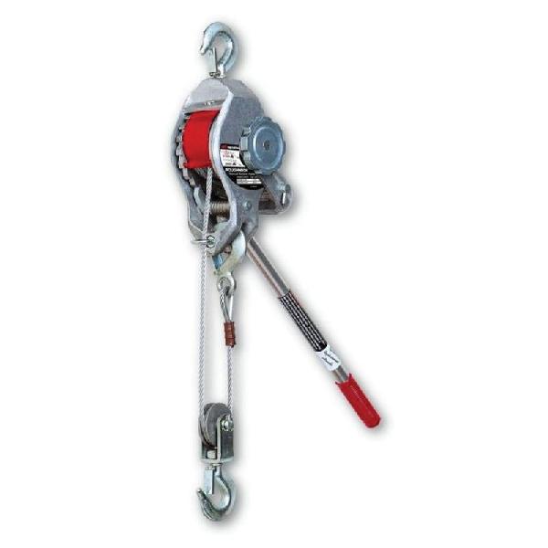 Cable Ratchet Puller, Single, Series: C Series, 3400 lb lb Lifting, 62 lb lb Pulling, 20 ft ft Cable Length, 1/4 in in Diameter Cable, Buttress Tooth Handle, Alloy Steel