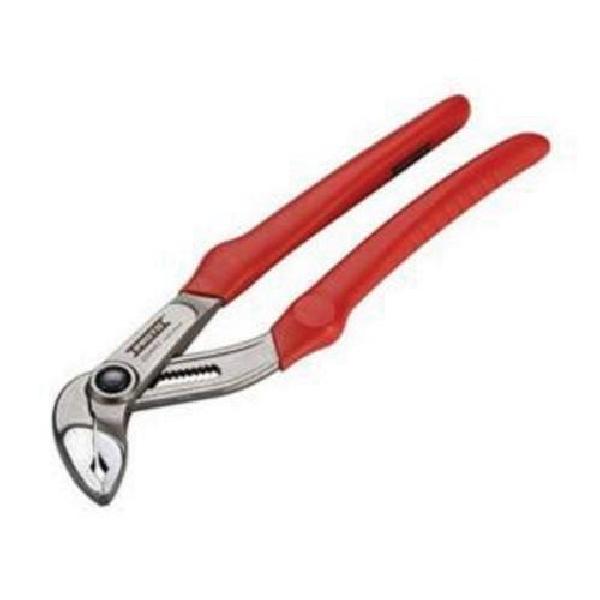 Lock Joint Plier, 12-Position Notches, 3-1/4 in Nominal Capacity, V-Shape Jaw, 2-7/8 in L x 1-3/8 in W x 23/64 in THK Jaw, Steel Jaw, 12-19/32 in Overall Length, Ergonomic Handle, PVC Handle, Varnish