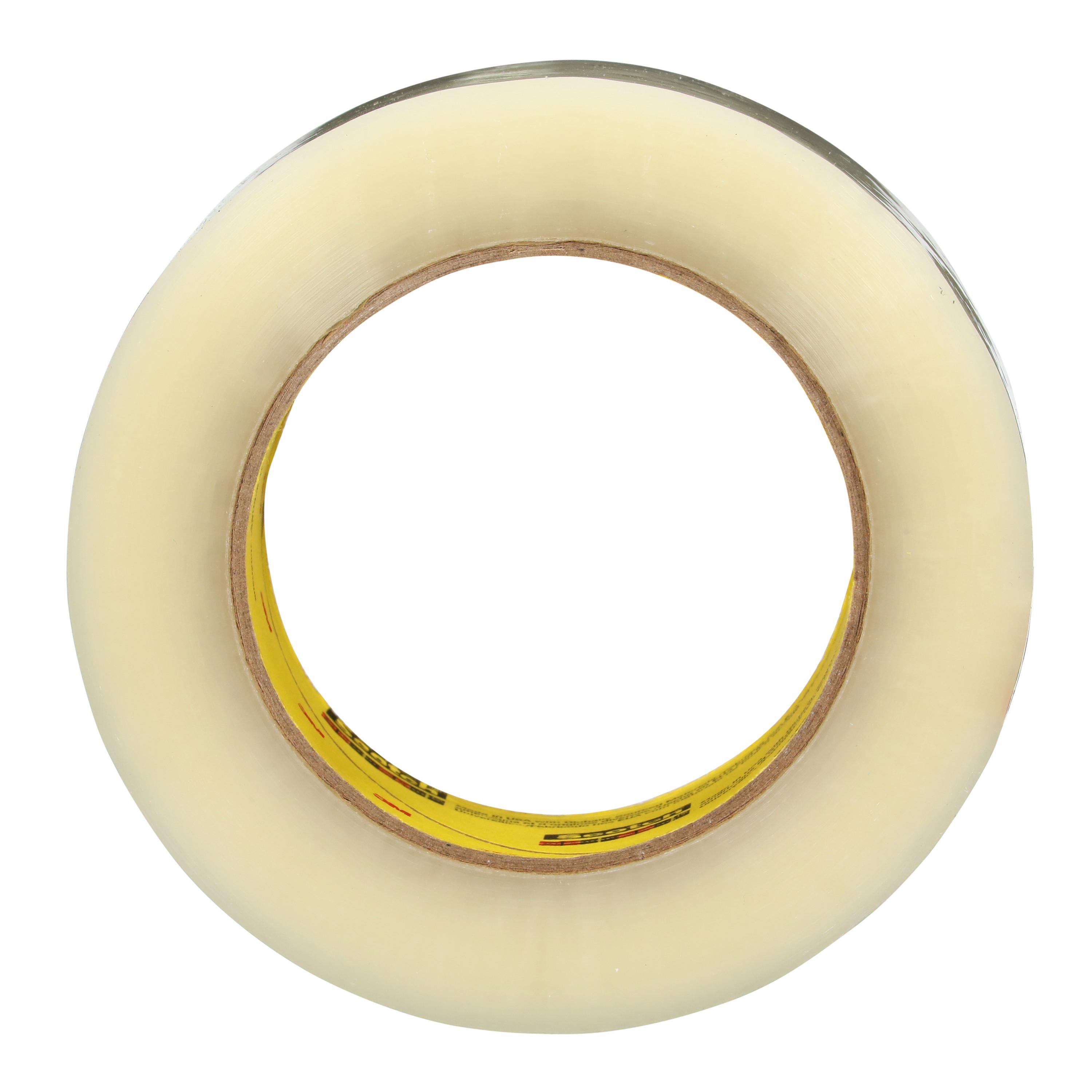 Tape, High Tack, Series: 373+, 109 yd Length, 1.89 in Width, 2.5 mil Thickness, Transparent, 76.2 mm Diameter Core, Polypropylene Film Backing, 30.0 lb/in Tensile Strength, 30 °F Maximum Operating, -40 °F Minimum Operating