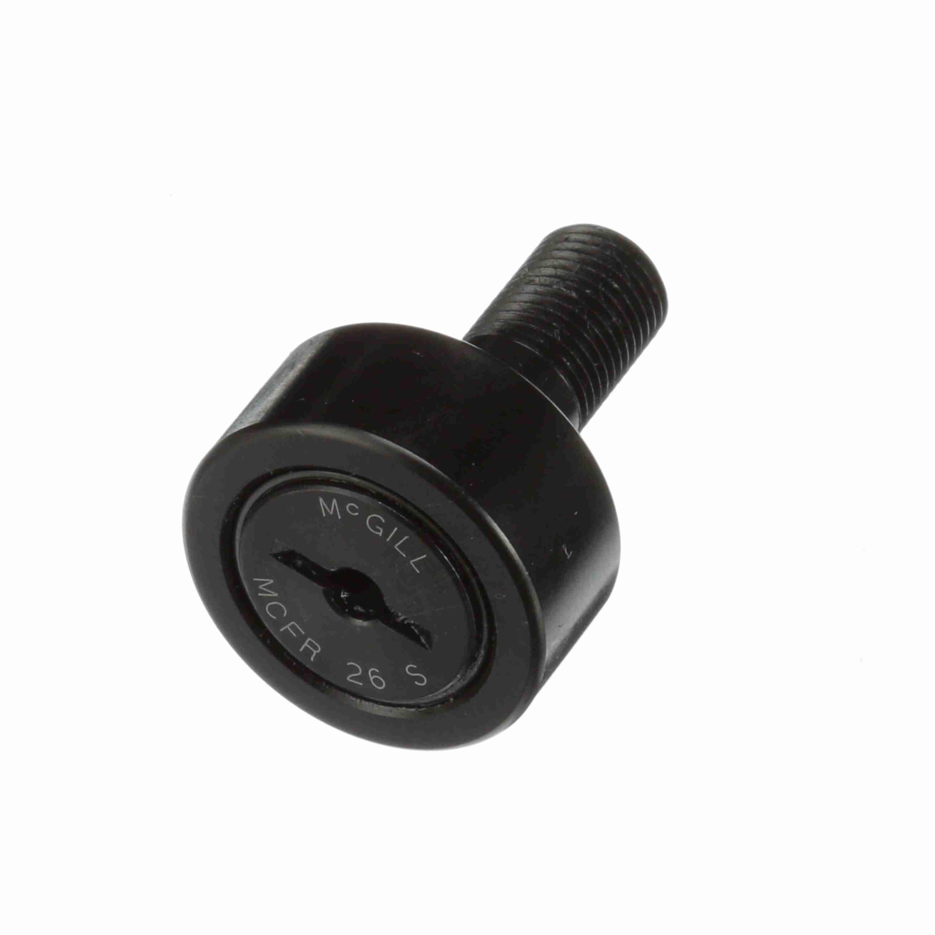 Cam Follower, 0.5 in Roller Diameter, 0.375 in Roller Width, 0.25 in Stud Diameter, Sealed Closure, Chrome Steel Roller