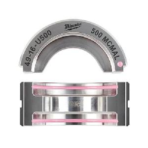 Crimping Die, U-Style, For Use With: 2679-20 600 kcmil Crimper and 49-16-U111 750 kcmil U-Style Crimping Jaw, Specifications: 500 kcmil Al, 6T U-Style Die, Stainless Steel, Silver, 2.56 in W x 2.48 in D x 1.26 in H Dimensions