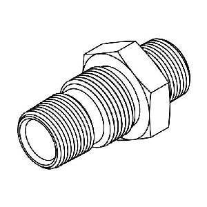 ADAPTER BHD 1-11-1/2 MNPT STL STR 2708