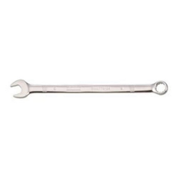 Combination Wrench, Measurement System: Metric, 9 mm Wrench Opening, 5-7/8 in Overall Length, 15° Offset, 25/32 in Open End Width, 3/16 in Open End Thickness, 9/16 in Box End Width, 9/32 in Box End Thickness, Specifications Met: ASME B107.100, Ste