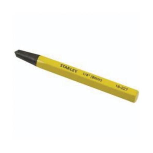 Center Punch, 1/4 in Tip, Steel Tip, 4 in Overall Length